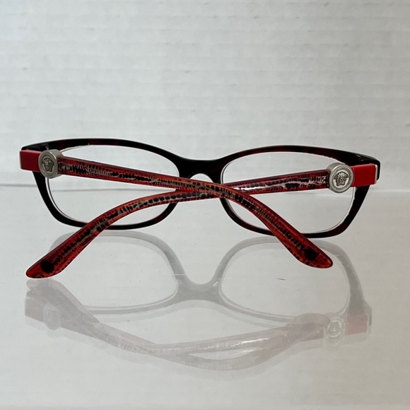 VERSACE Eyeglasses Frames MOD 3164 989 Brown Tortoise 53-16-135 Red Glasses - Picture 5 of 6